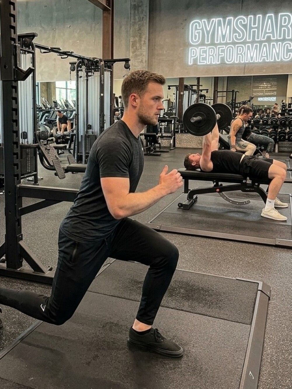 Gymshark Men's Sport Pants / Track Joggers (GMBT4068-BK)